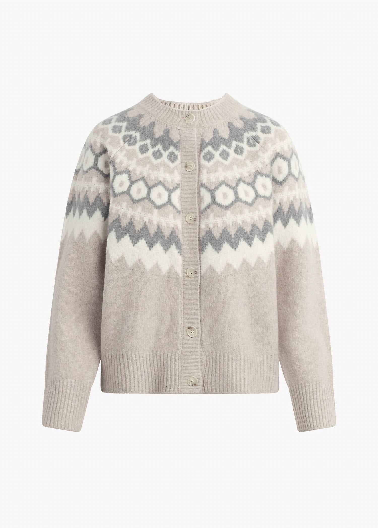 Favorite Daughter Snowed In Cardigan in cardigan in shortbread fairisle 1 - women's cardigan - view 7