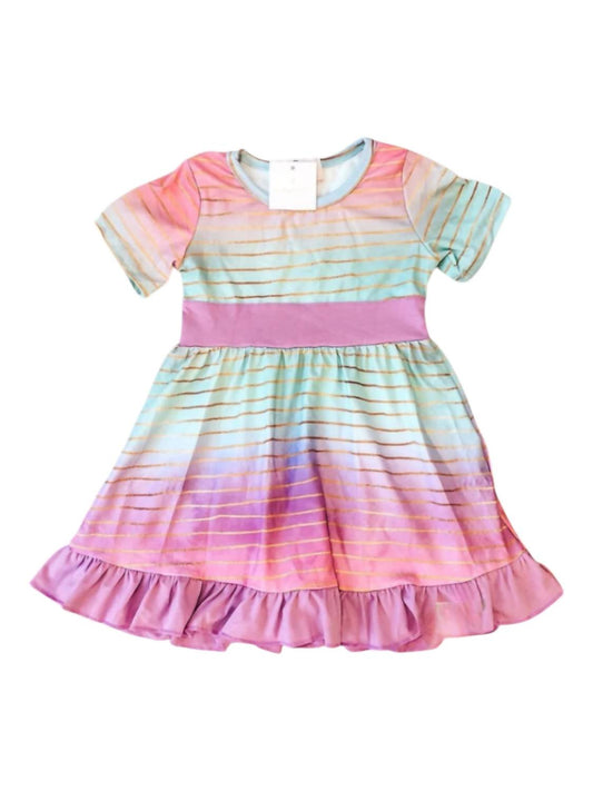 Wellie Kate - Girl's Dahlias Pastel Dress