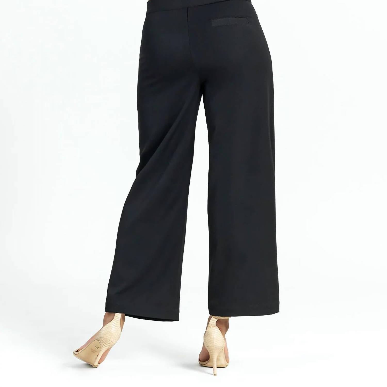 Clara Sunwoo - Woven Twill Zip Closure Wide Leg Pocket Trousers