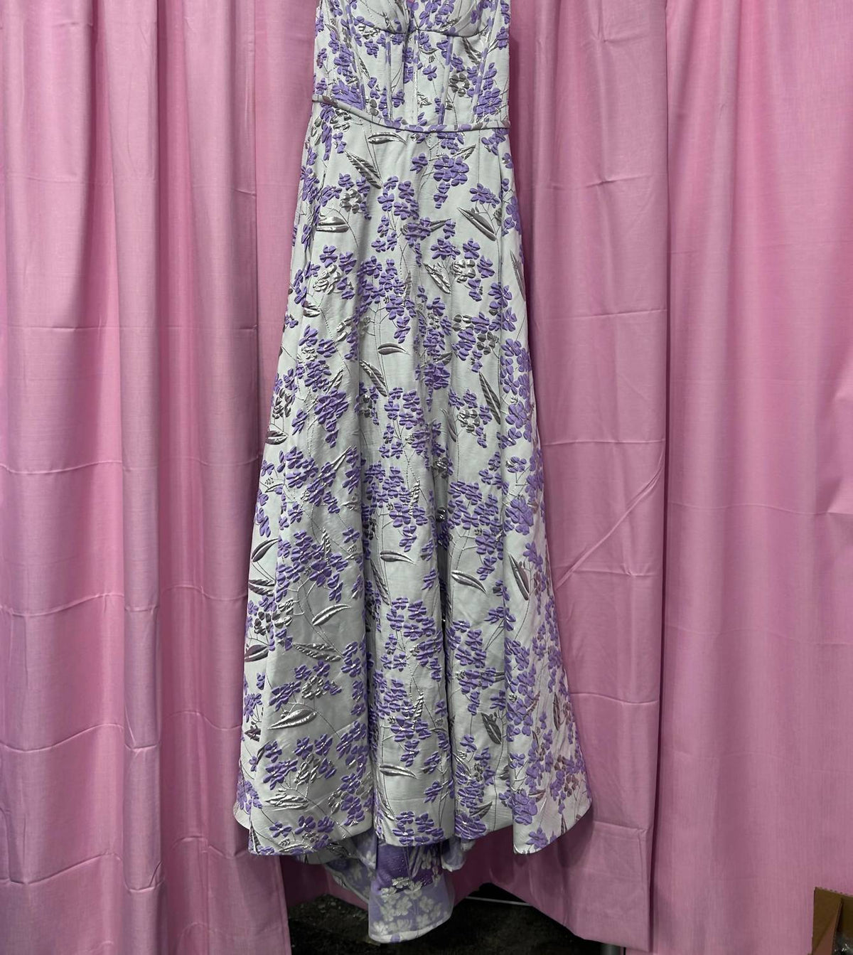 Sherri Hill - Women's Floral Brocade A-line Gown