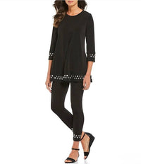 Ic Collection - Crewneck Embellished Blouse