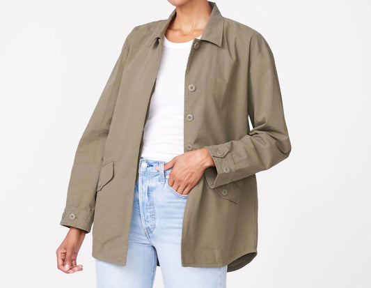 Monrow - Women's Vintage Shirt Jacket Style