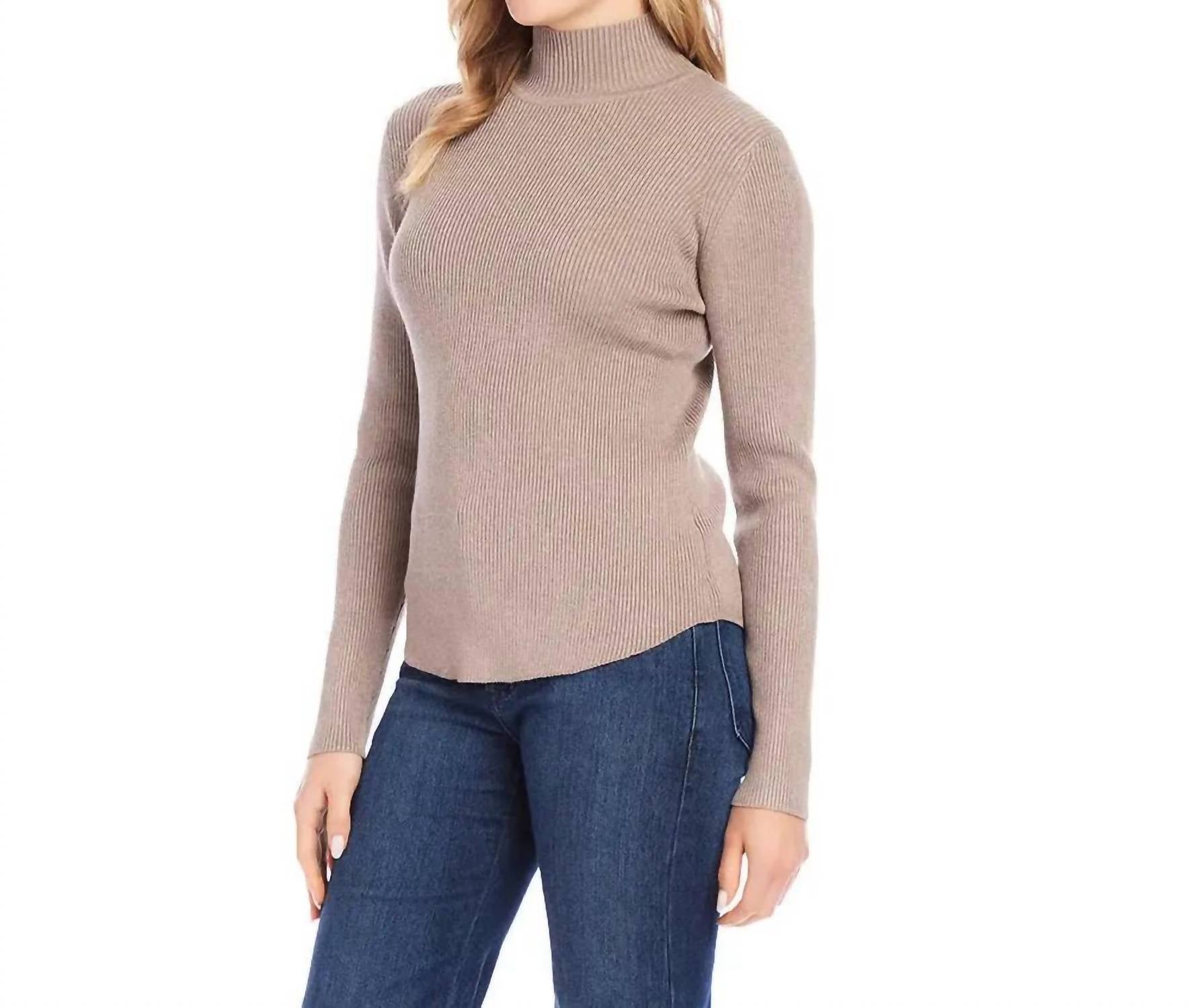 Karen Kane - Ribbed Turtleneck Sweater