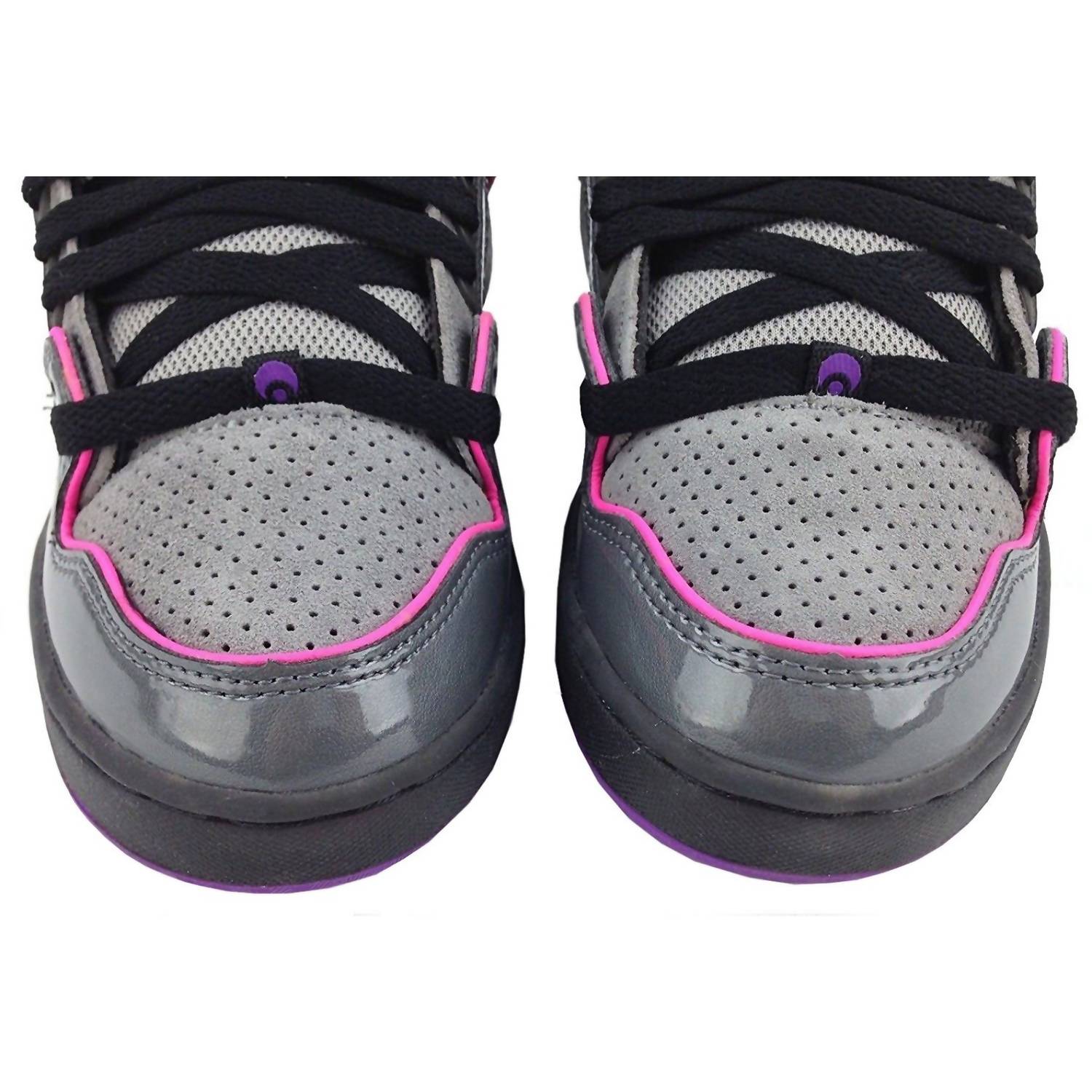 Osiris Girls Nyc 83 Slim Ult Sneaker in charcoal grey purple - kids' sneaker - view 5