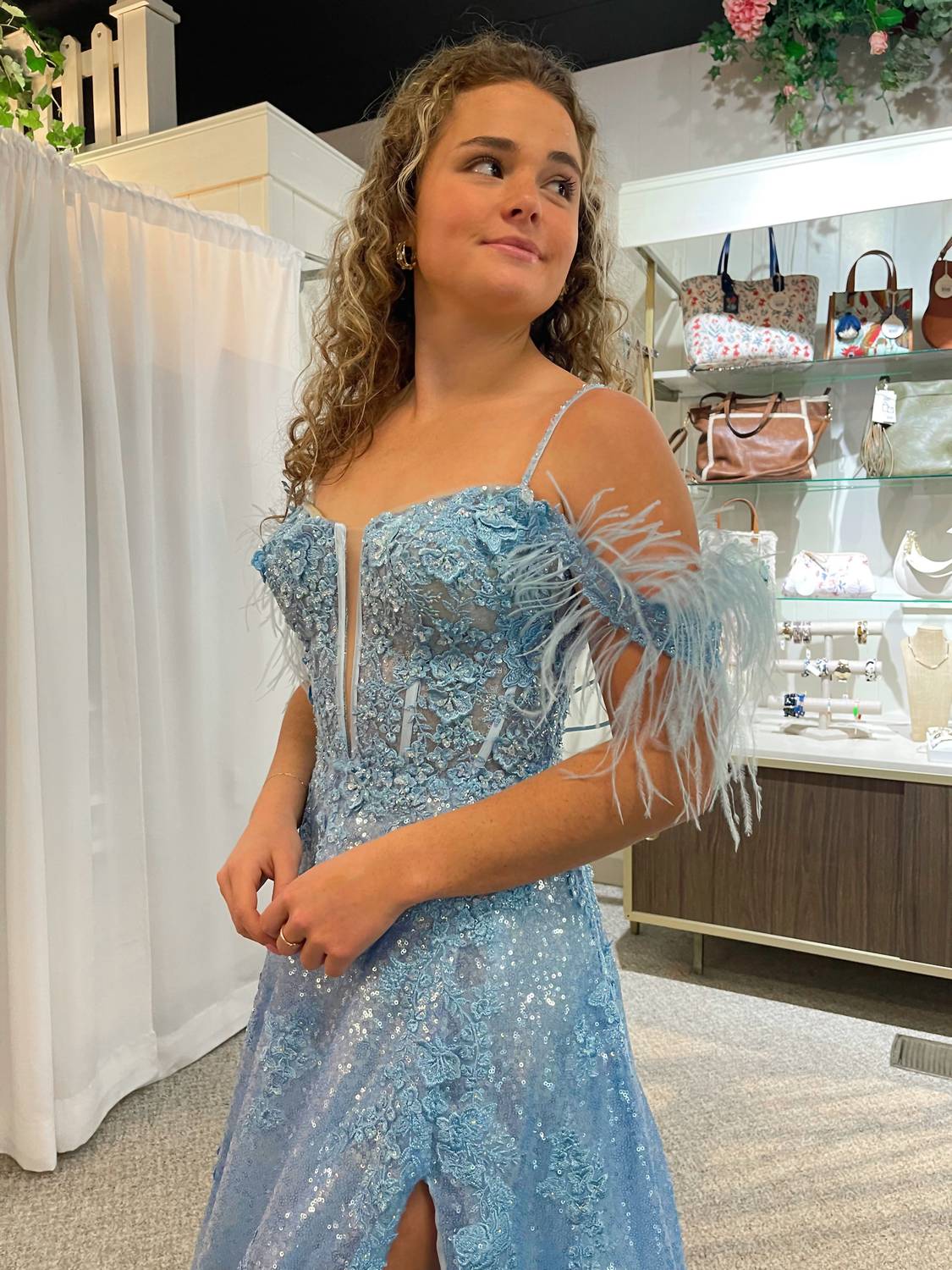 Sherri Hill - Sequin Ball Gown With Corset Top
