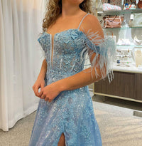 Sherri Hill - Sequin Ball Gown With Corset Top