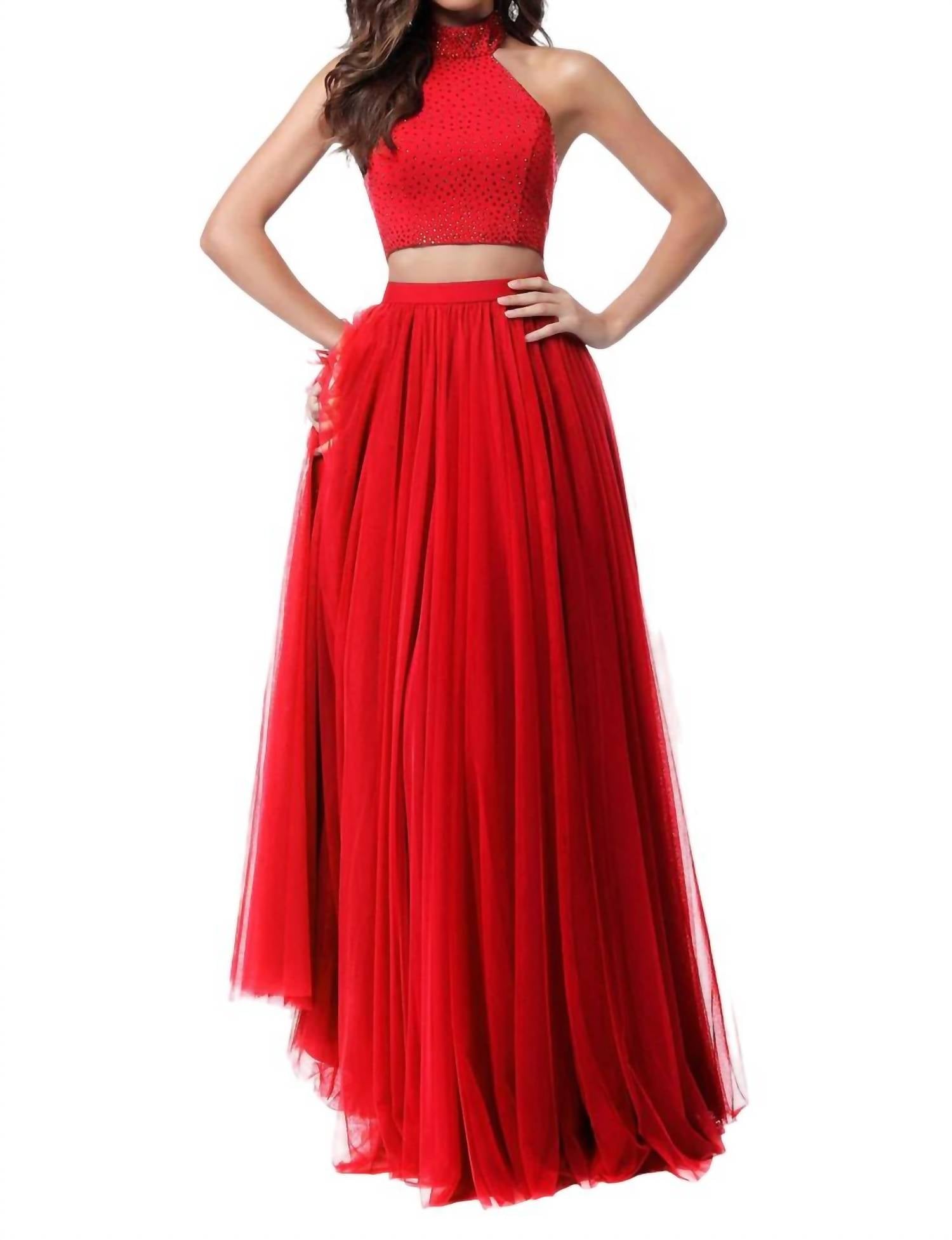 Sherri Hill - Two-Piece Beaded Prom Dress
