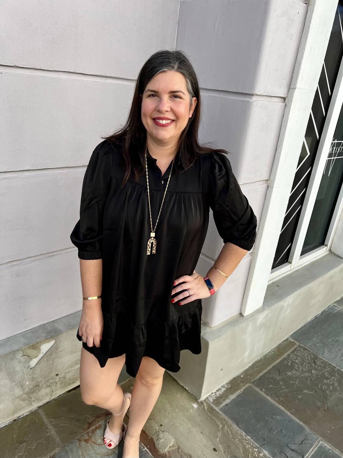 Pinch - Satin Collared Dress