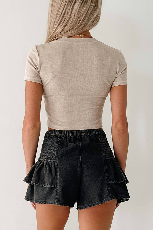 Day + Moon - Ruffled Retreat Shorts