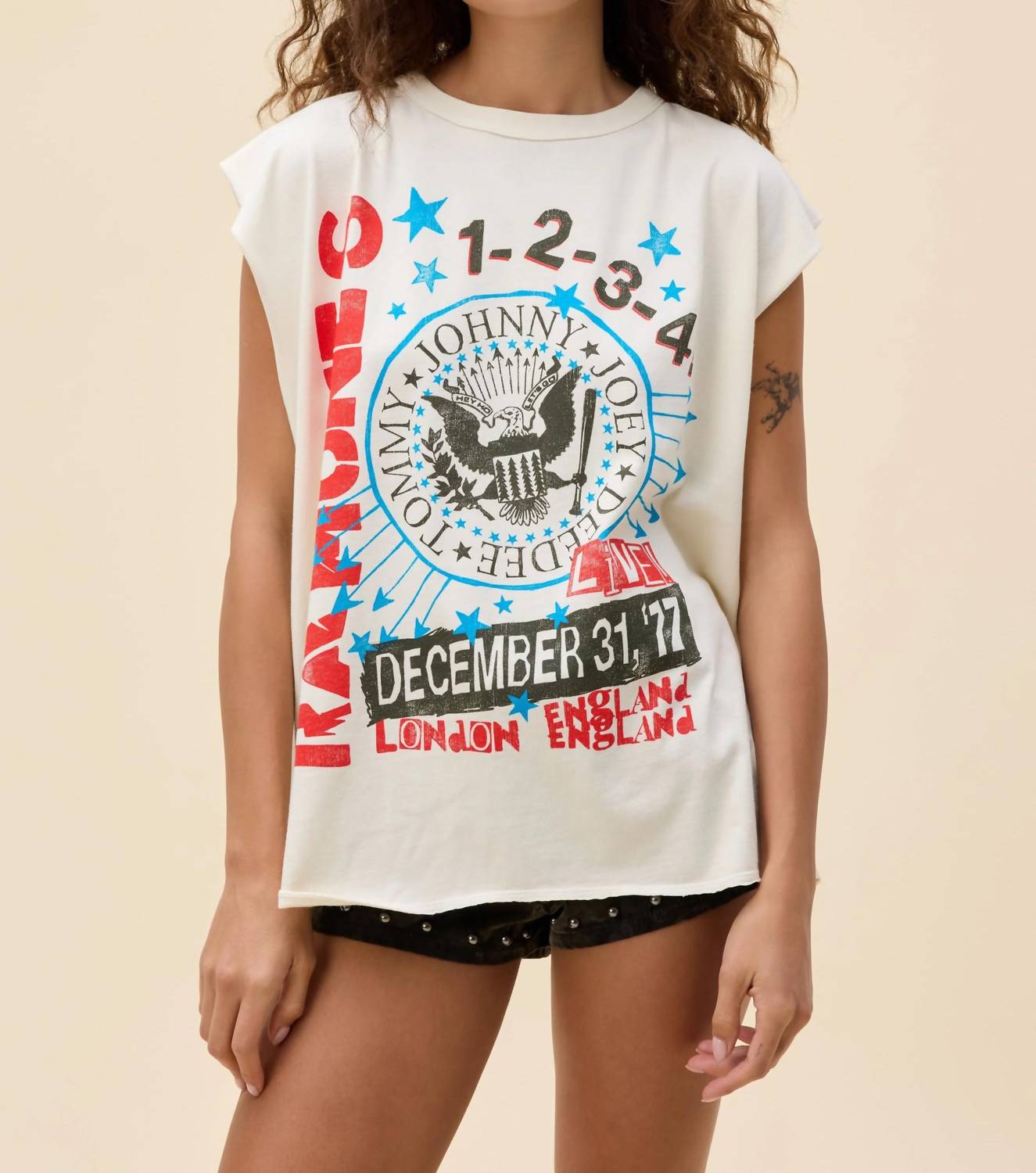 Daydreamer - Ramones 77 Show Poster Muscle Tank