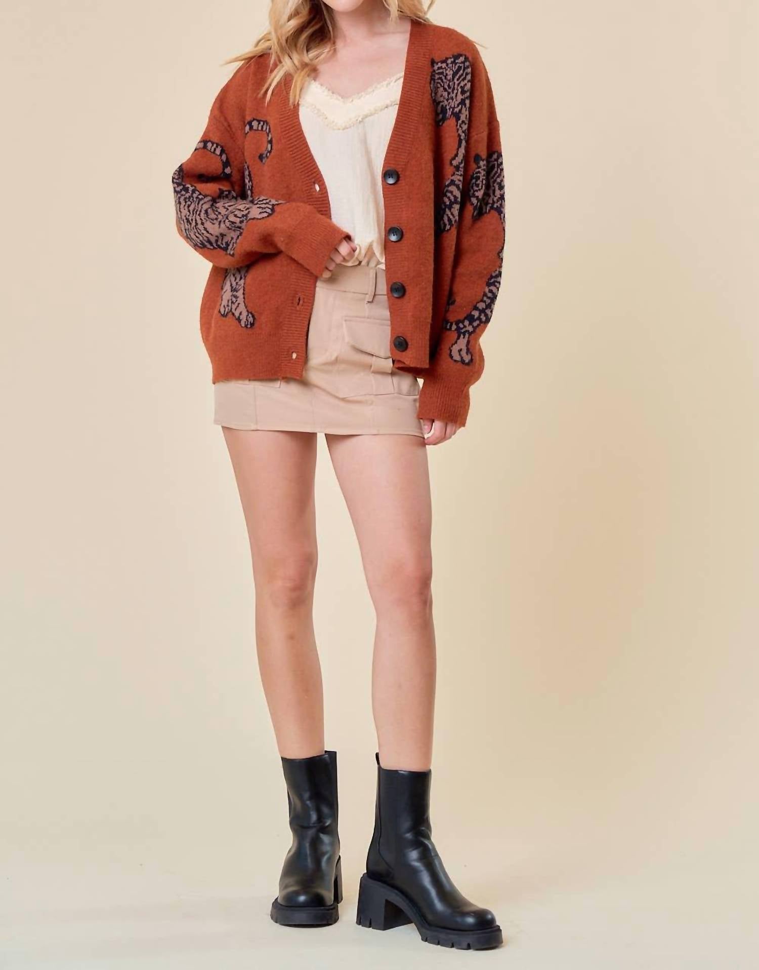 Doe And Rae - Tiger Cardigan