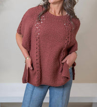 Easel - Watts Sweater Poncho