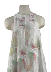 DiOMi Women's Embroidered Tulip Sleeveless Maxi Dress in white - women's dress - alternate view