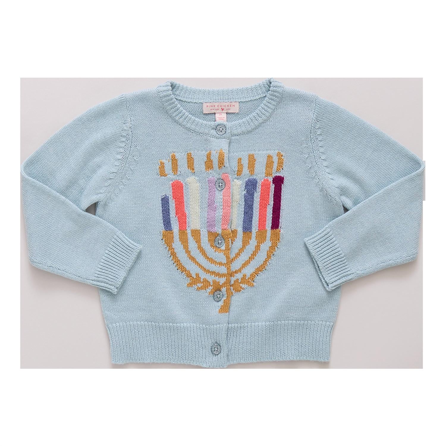 Pink Chicken - Girls Menorah Maude Sweater