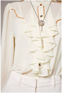 Blue B - Chelsea Ruffle Front Blouse
