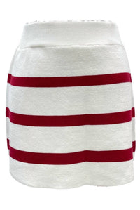 Queen Of Sparkles - Women's Striped Sweater Skirt