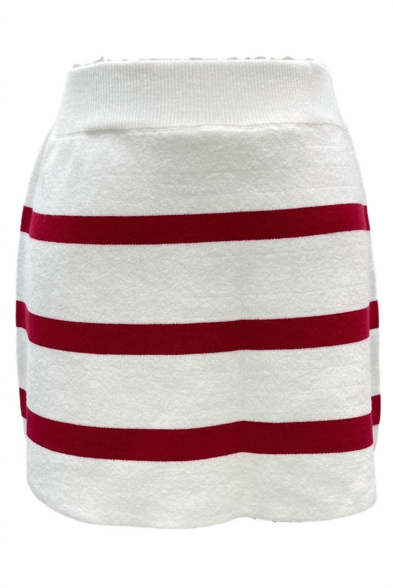 Queen Of Sparkles - Women's Striped Sweater Skirt