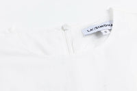 La'/Simona - Women’s Layered Embroidered Cotton Midi Dress