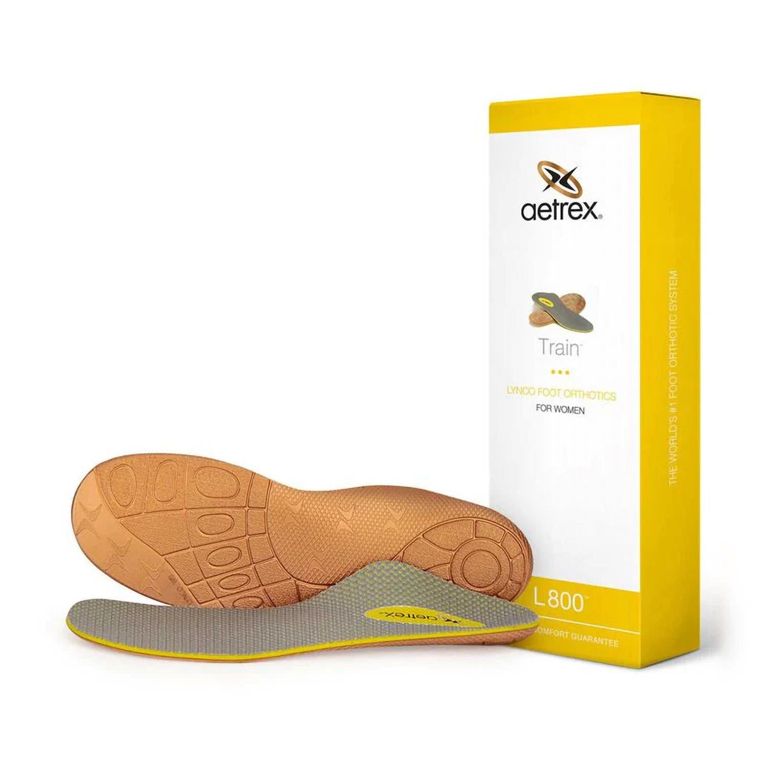 Aetrex Women's Train Orthotics Insole in yellow - women's sneaker