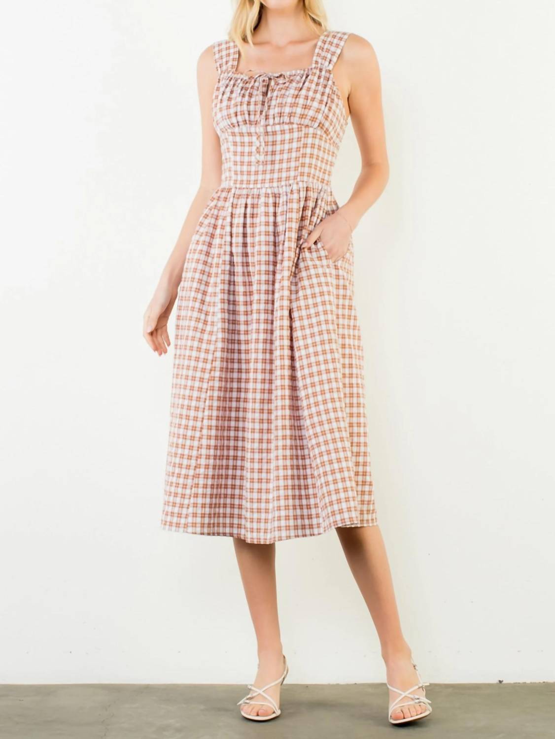 Thml - Sleeveless Plaid Dress