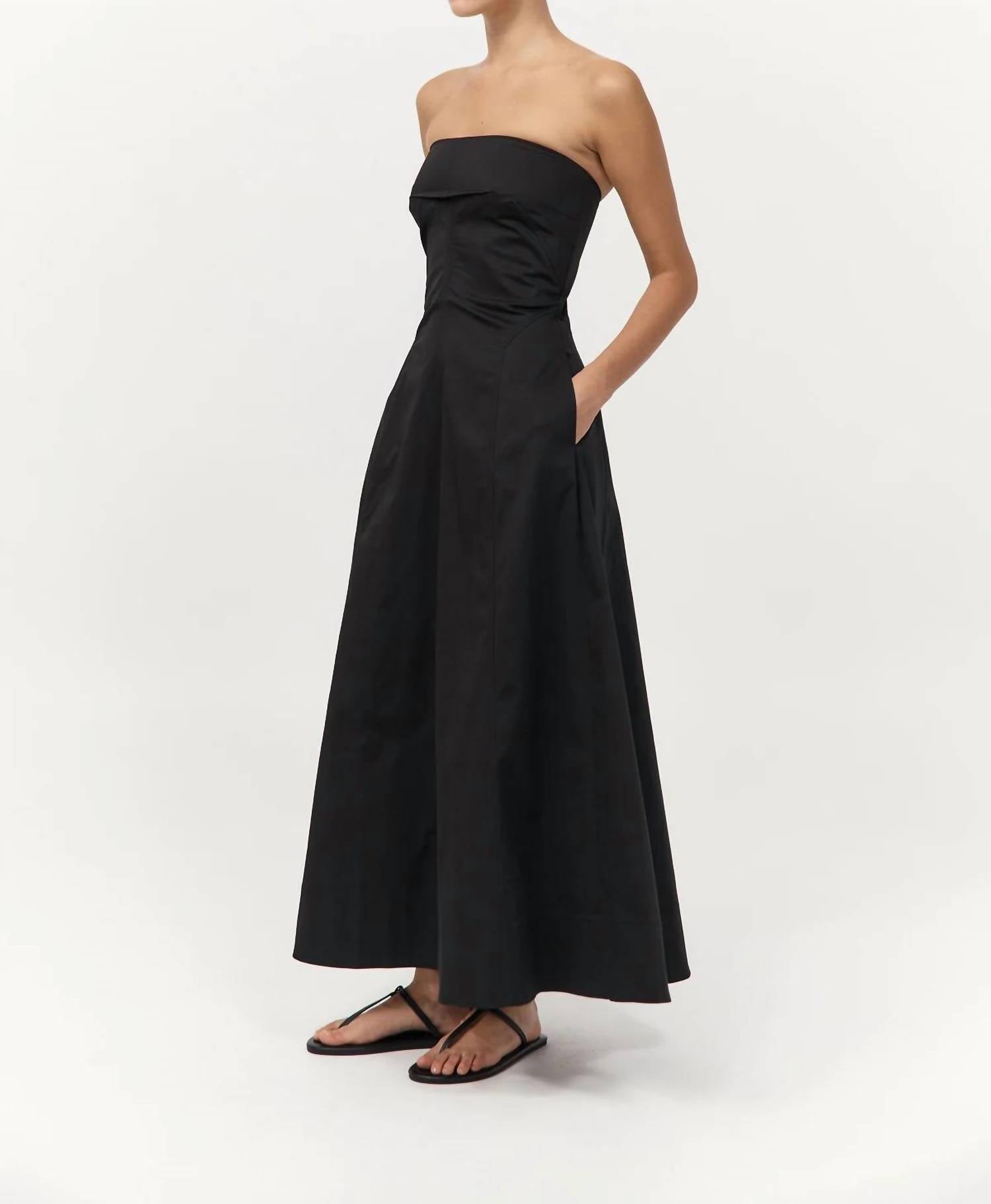 St. Agni - Sculpted Strapless Dress