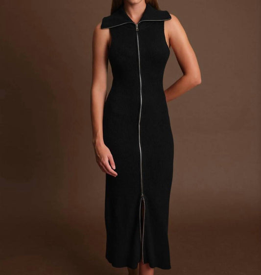 Deluc - Paul Zip Up Knit Maxi Dress