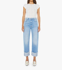 Mother - Half Pipe Ankle Cuff Fray Jean