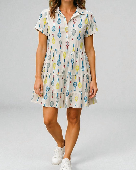 Thml - Tennis Racket Print Dress