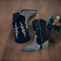 Very G - Women's Lux Rhinestone Booties