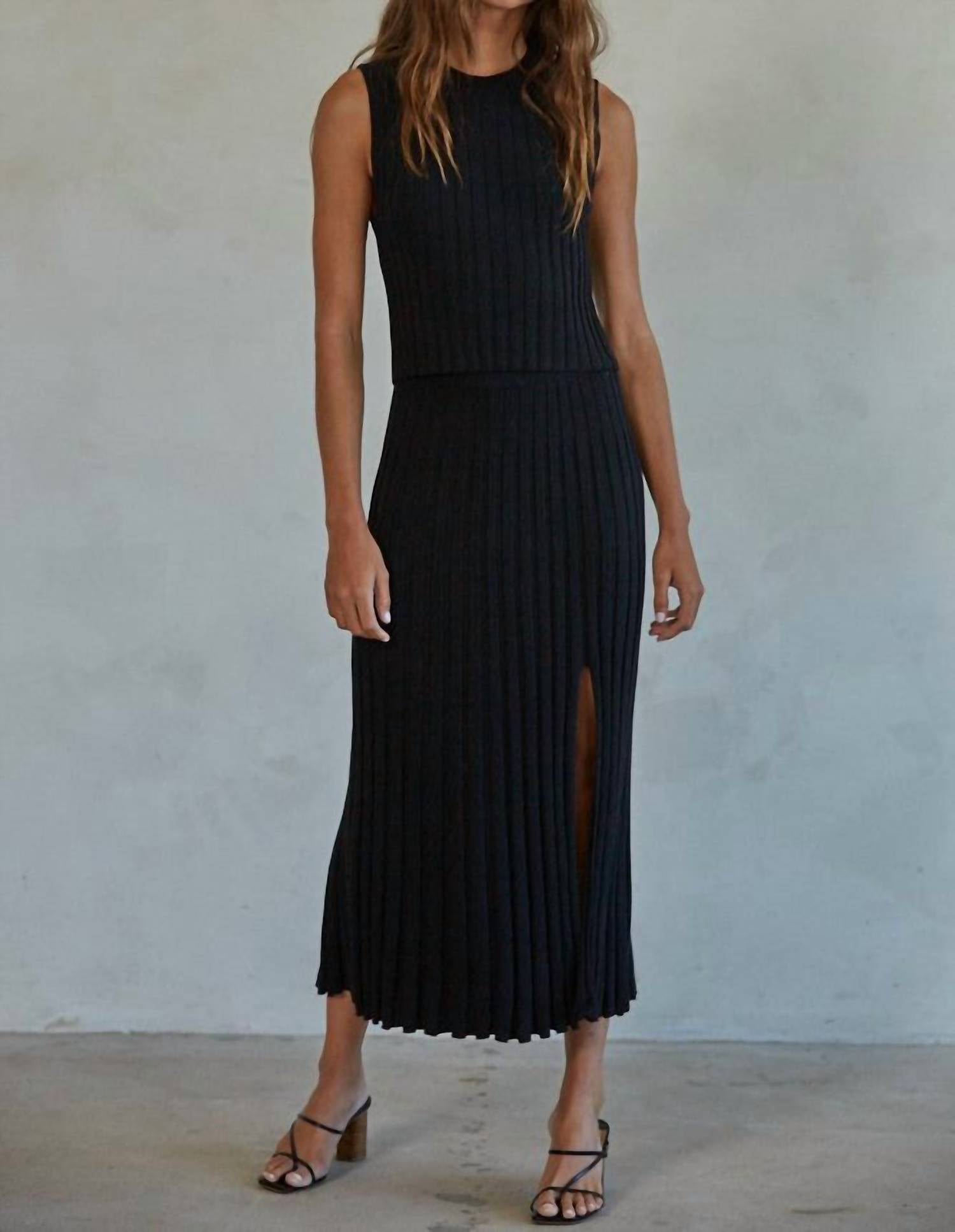 By Together - Ribbed Midi Skirt