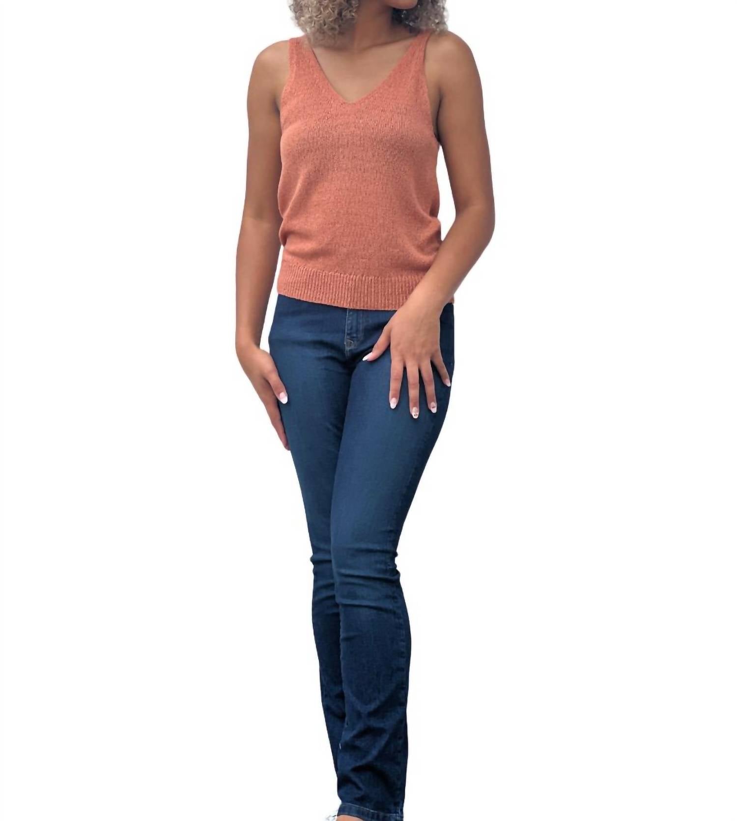 Be Cool - Jane V-neck Knit Tank