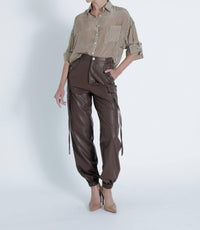 Karina Grimaldi - Sarah Vegan Leather Pants