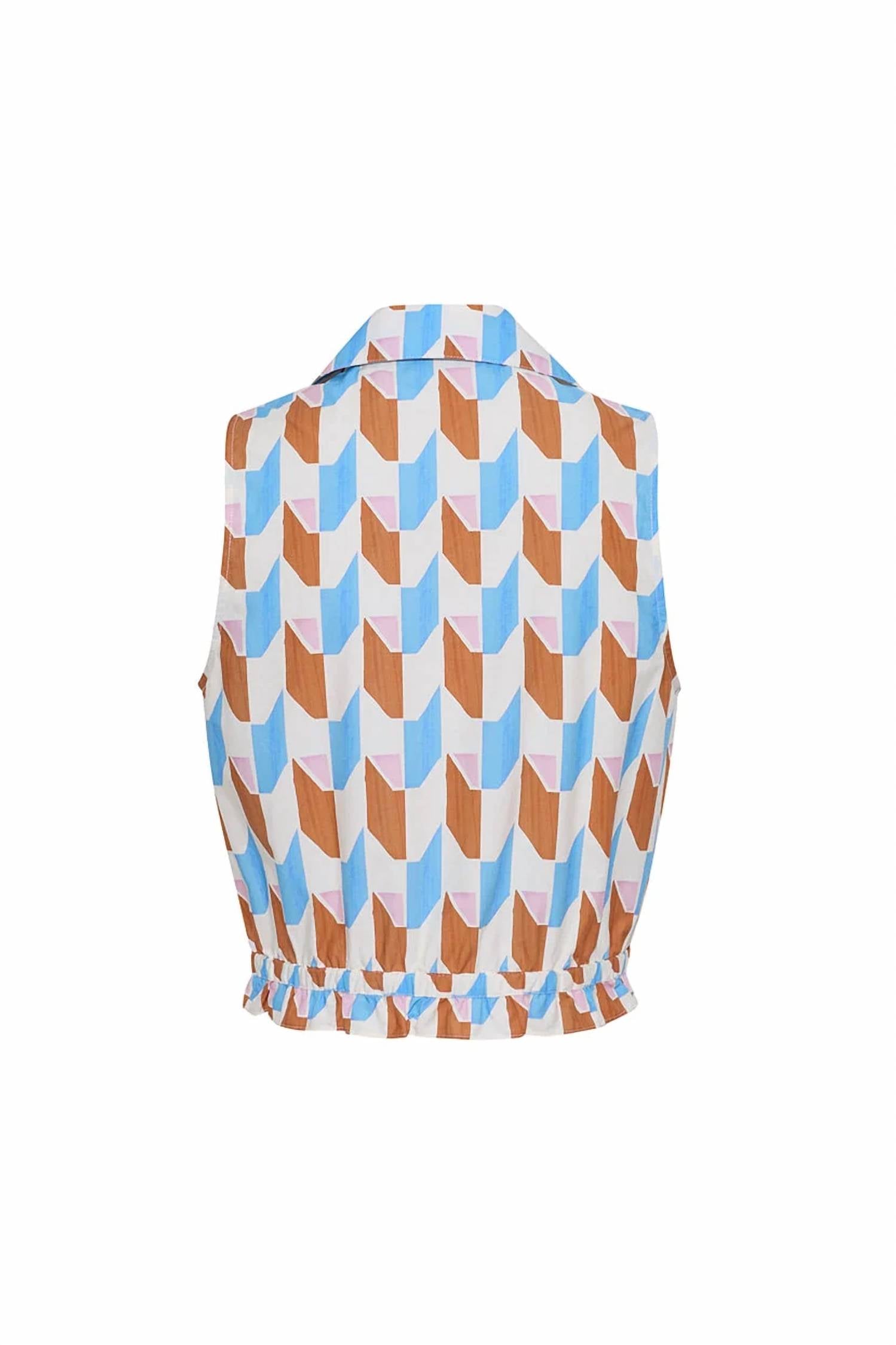 Cara Cara - Collared Sleeveless Hannah Top