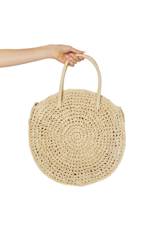 Justin & Taylor - Women's Beach Date Straw Rattan Handbag