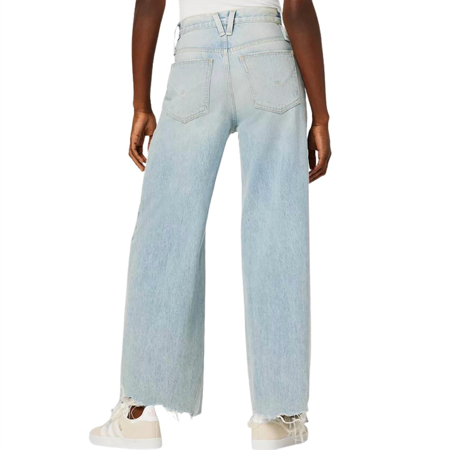 Hudson - Women's James High Rise Wide Leg Barefoot Jean