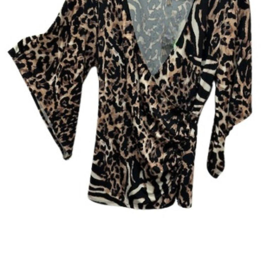 Annalee + Hope - Women's Leopard Wrap Top