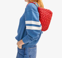 Clare V. - Oversized Varsity Sweatshirt