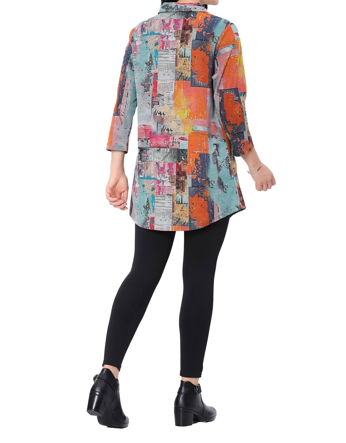 Parsley & Sage - Vanita Three Quarter Sleeve Tunic Top