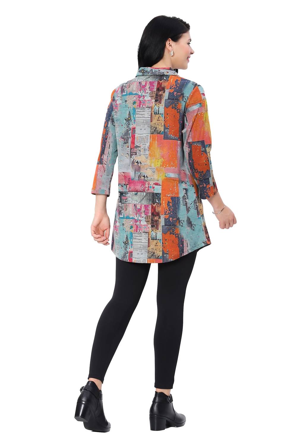 Parsley & Sage - Vanita Three Quarter Sleeve Tunic Top