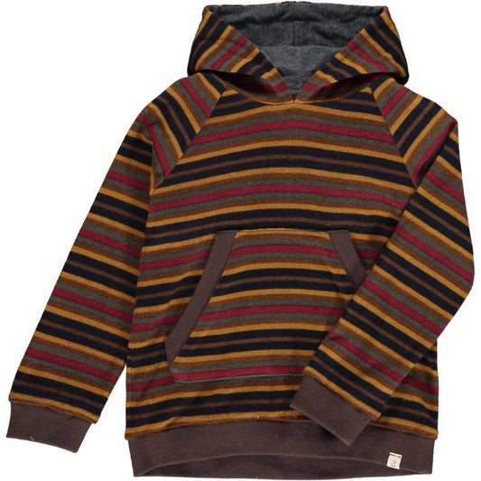 Me & Henry - Boy's Oakdale Stripe Long Sleeve Hooded Top