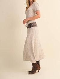 Klesis - Cable Knit Midi Sweater Dress