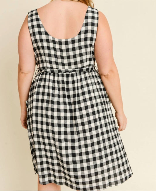 Gilli - Take Me Back Plaid Dress - PLUS