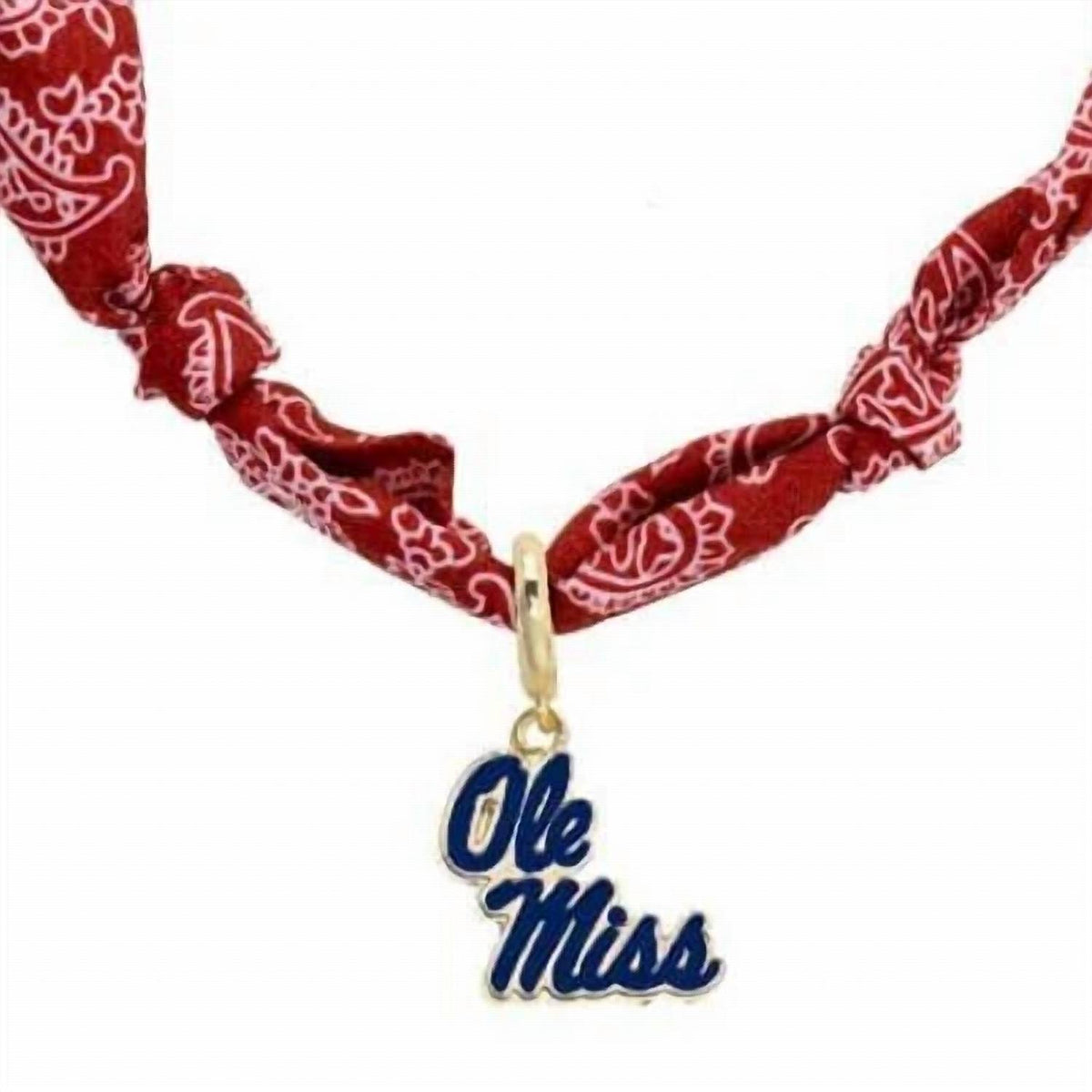 Canvas Style - Women's Sole Miss Rebels Bandana Scarf Necklace