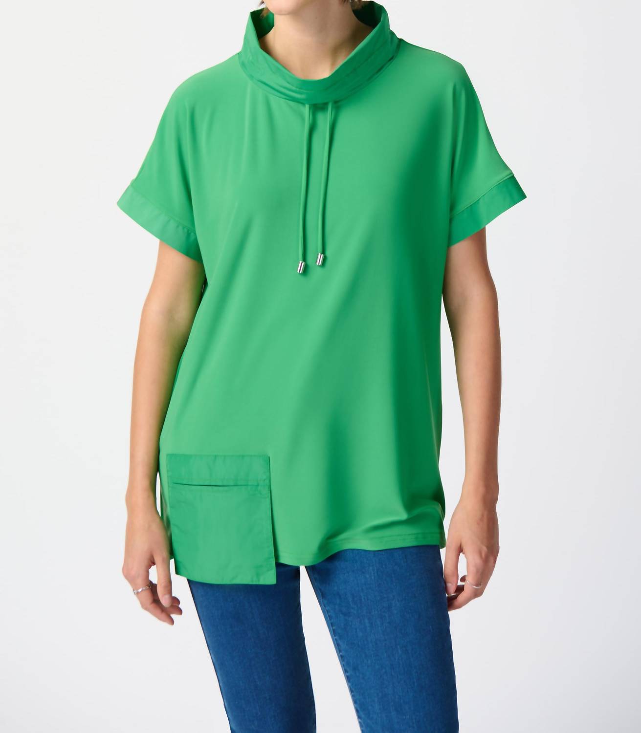 Joseph Ribkoff - Cowl Neck Pullover With Pocket