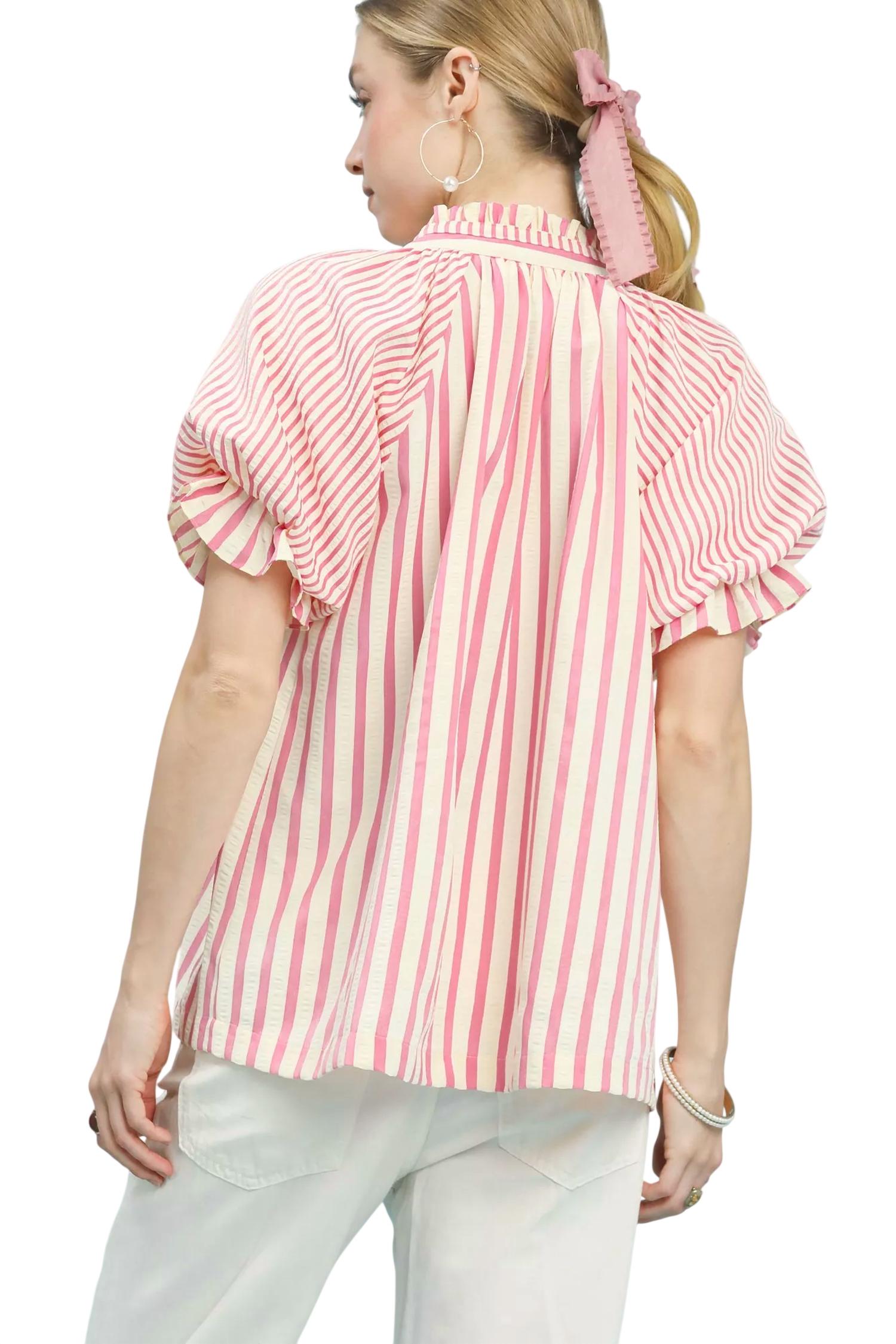 Umgee - Sweet Southern Stripe Top