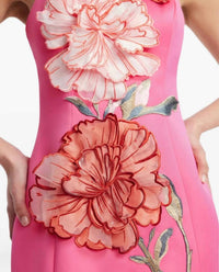 Leo Lin - Arianna Applique Floral Maxi Dress