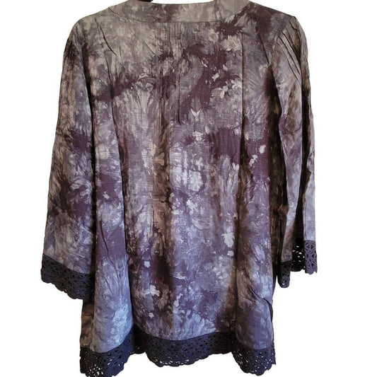 Mystree - Women's Tie Dye Tunic Top