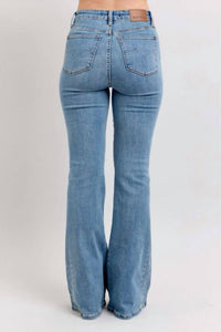 Judy Blue - Western Embroidery Detail Flare Jeans