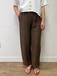 Blu Pepper - Textured High Elastic Waist Lounge Pants