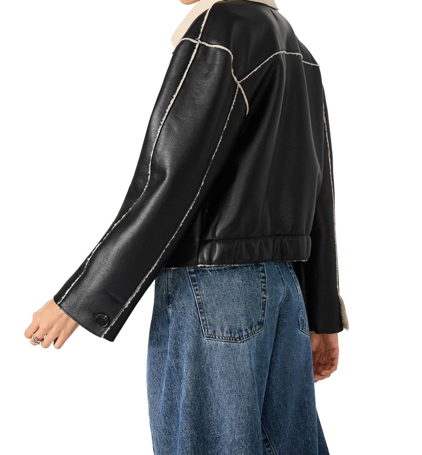 Steve Madden - Tilia Long Sleeves Cropped Coat